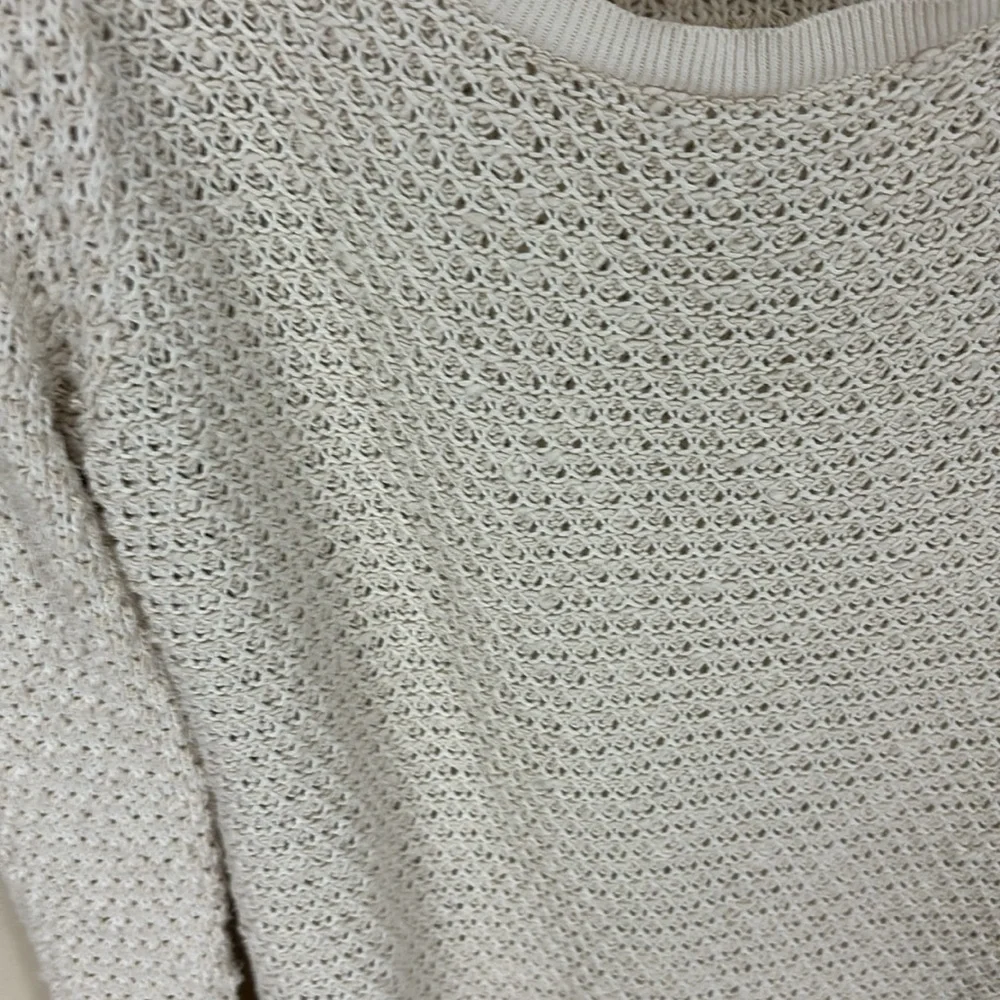 Lou & Grey Cream Cotton Blend Knit Sweater Size Large